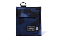 BAPE X PORTER COLOR CAMO WALLET