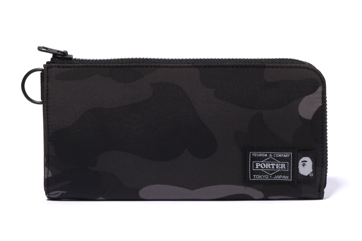 BAPE X PORTER COLOR CAMO LONG WALLET