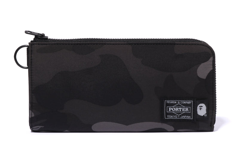BAPE X PORTER COLOR CAMO LONG WALLET