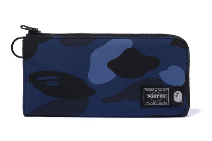 BAPE X PORTER COLOR CAMO LONG WALLET