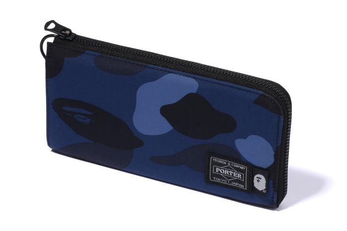 BAPE X PORTER COLOR CAMO LONG WALLET