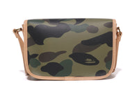 1ST CAMO LEATHER SHOULDER BAG