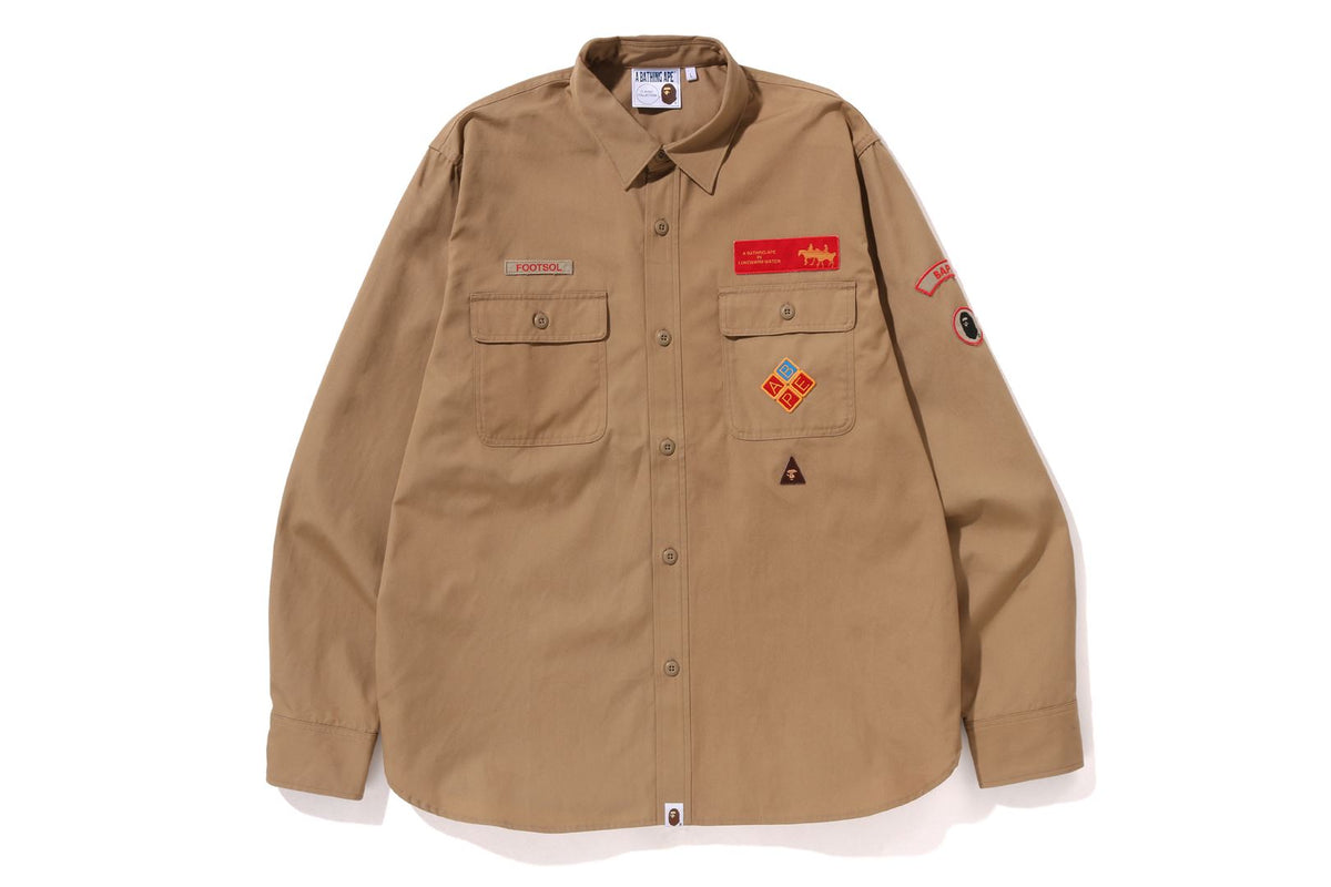 BAPE RELAXED FIT BOYSCOUT SHIRT