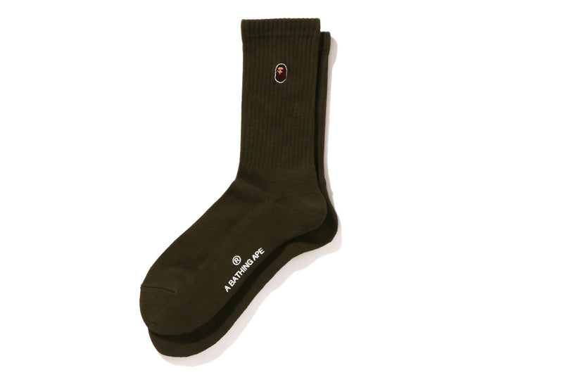 BAPE MENS APE HEAD ONE POINT SOCKS