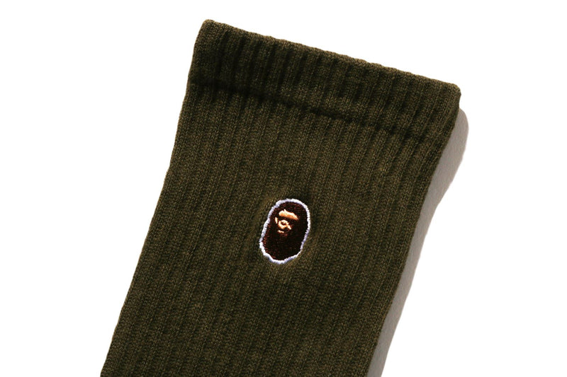 BAPE MENS APE HEAD ONE POINT SOCKS