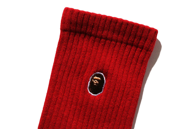 BAPE MENS APE HEAD ONE POINT SOCKS