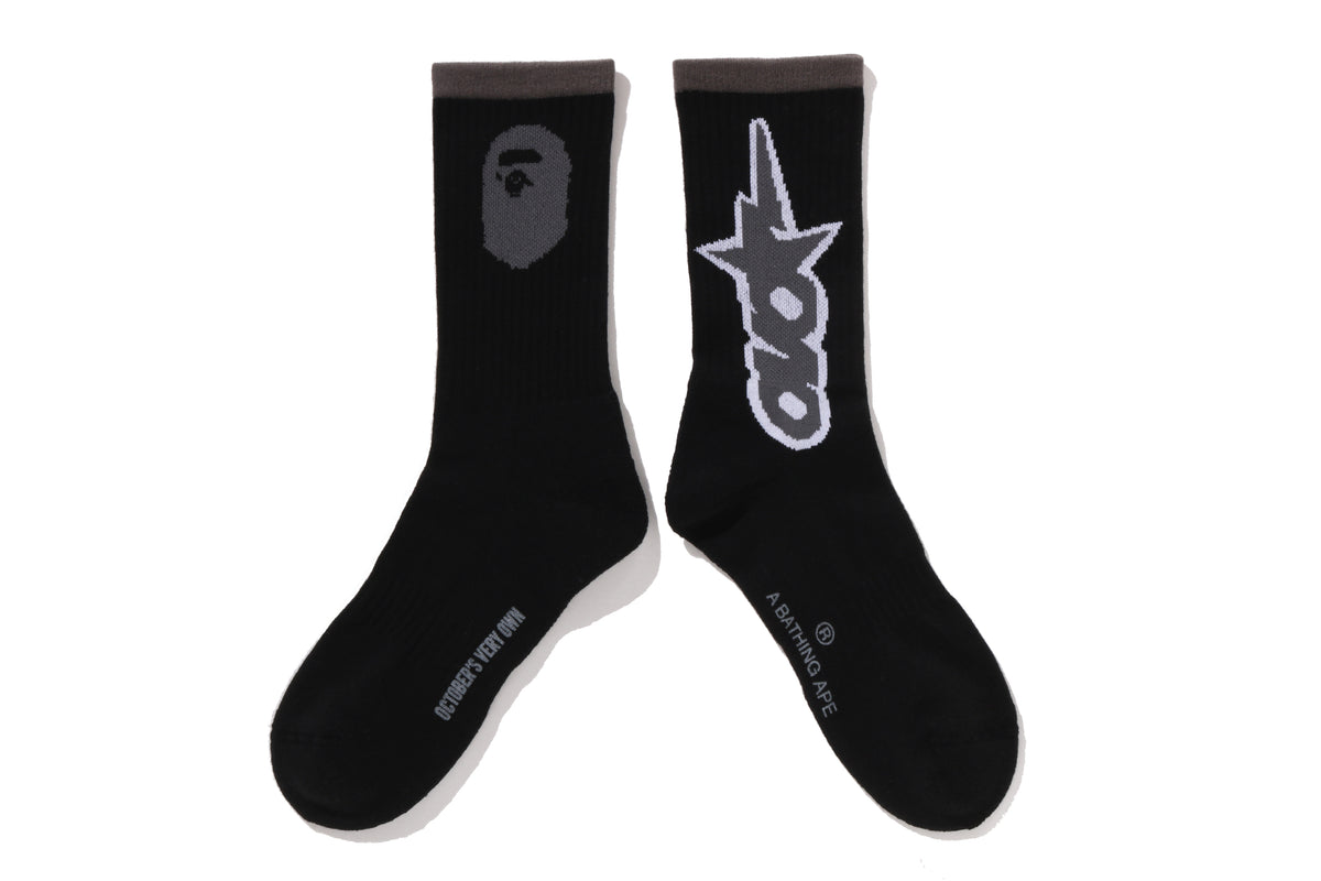 BAPE X OVO OVO STA ATHLETIC SOCKS