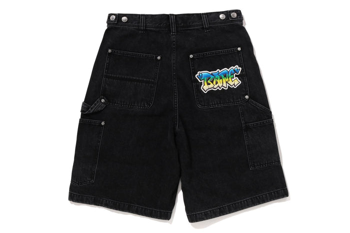 PATCH 2 TONE WASHED WORK SHORTS