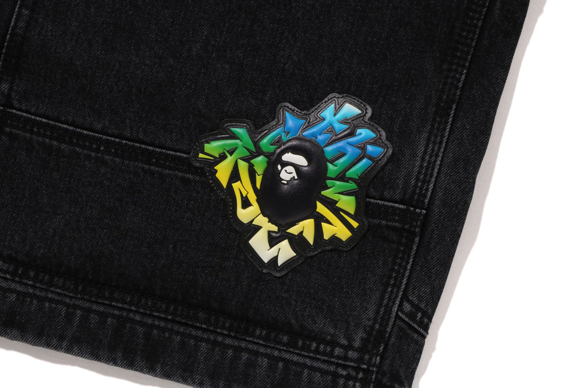 PATCH 2 TONE WASHED WORK SHORTS