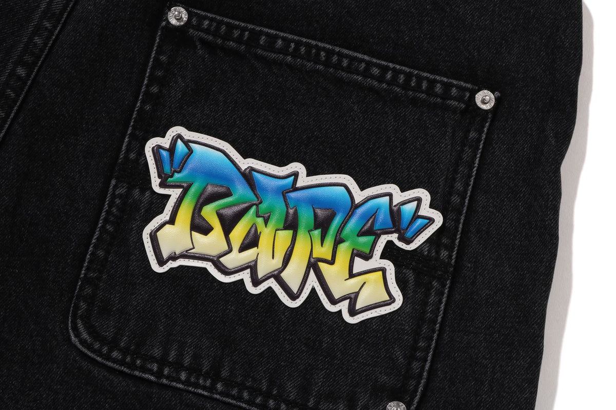 PATCH 2 TONE WASHED WORK SHORTS