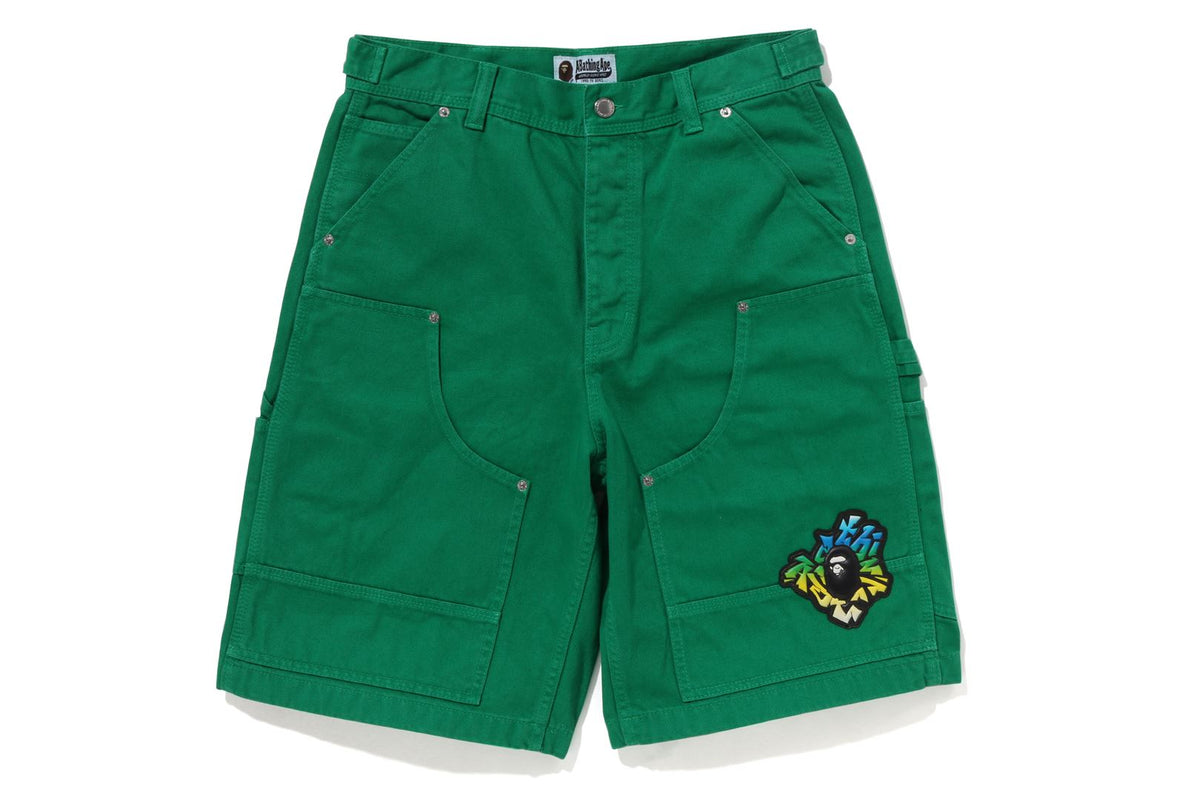 PATCH 2 TONE WASHED WORK SHORTS