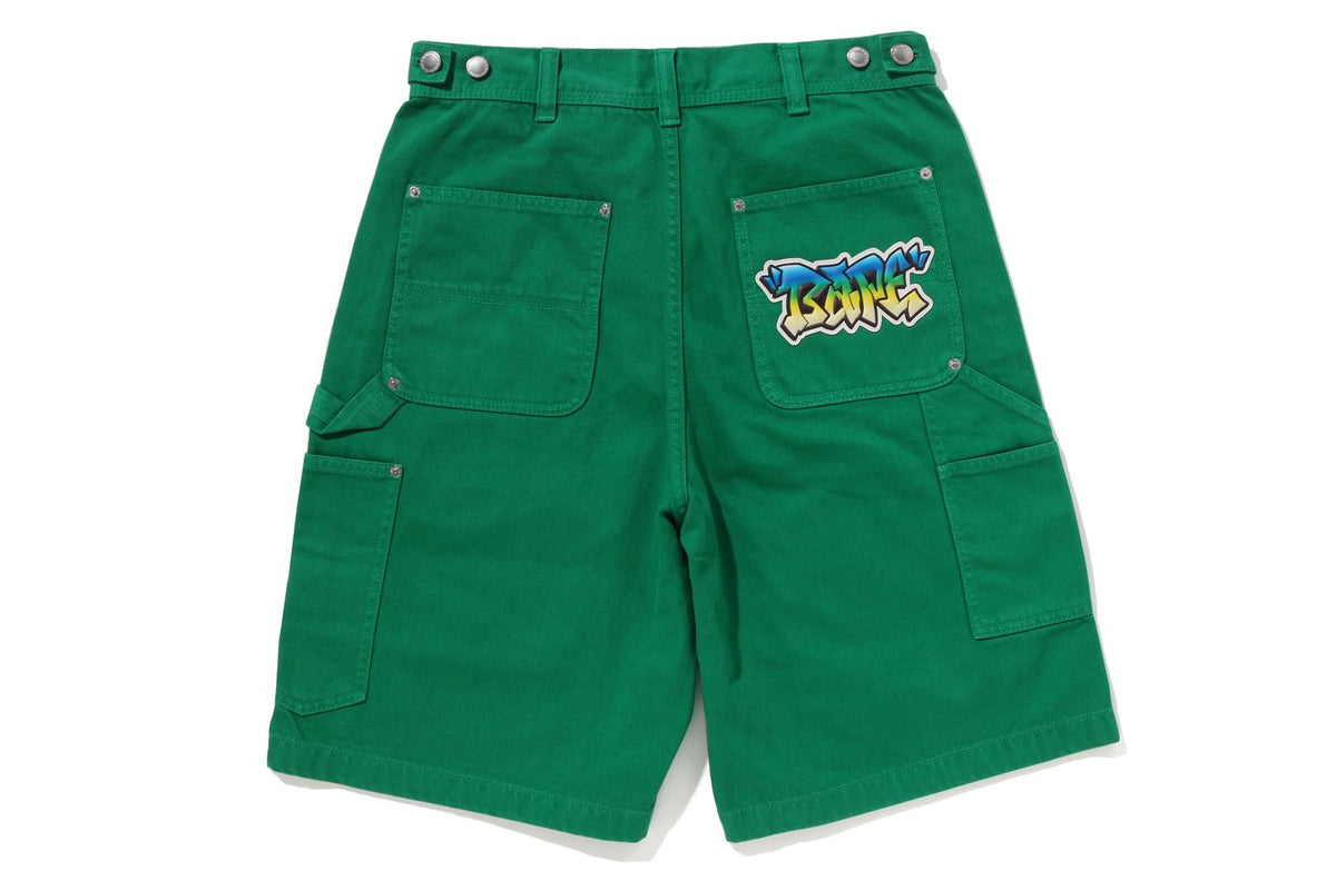 PATCH 2 TONE WASHED WORK SHORTS