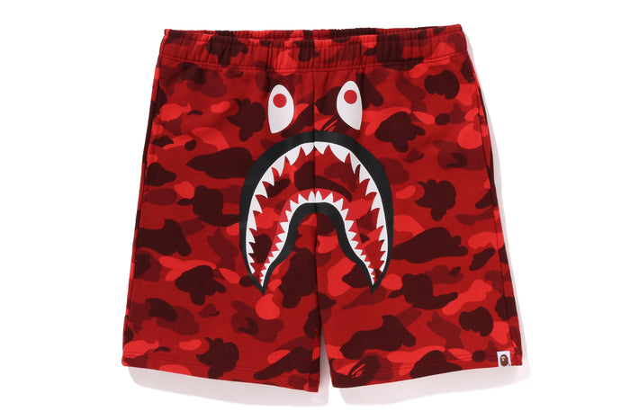 COLOR CAMO SHARK SWEAT SHORTS