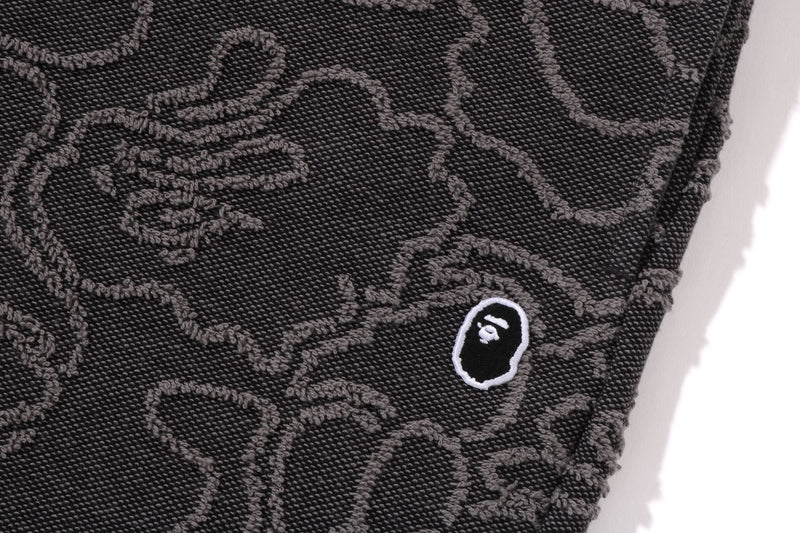 NEON CAMO JACQUARD SWEAT SHORTS