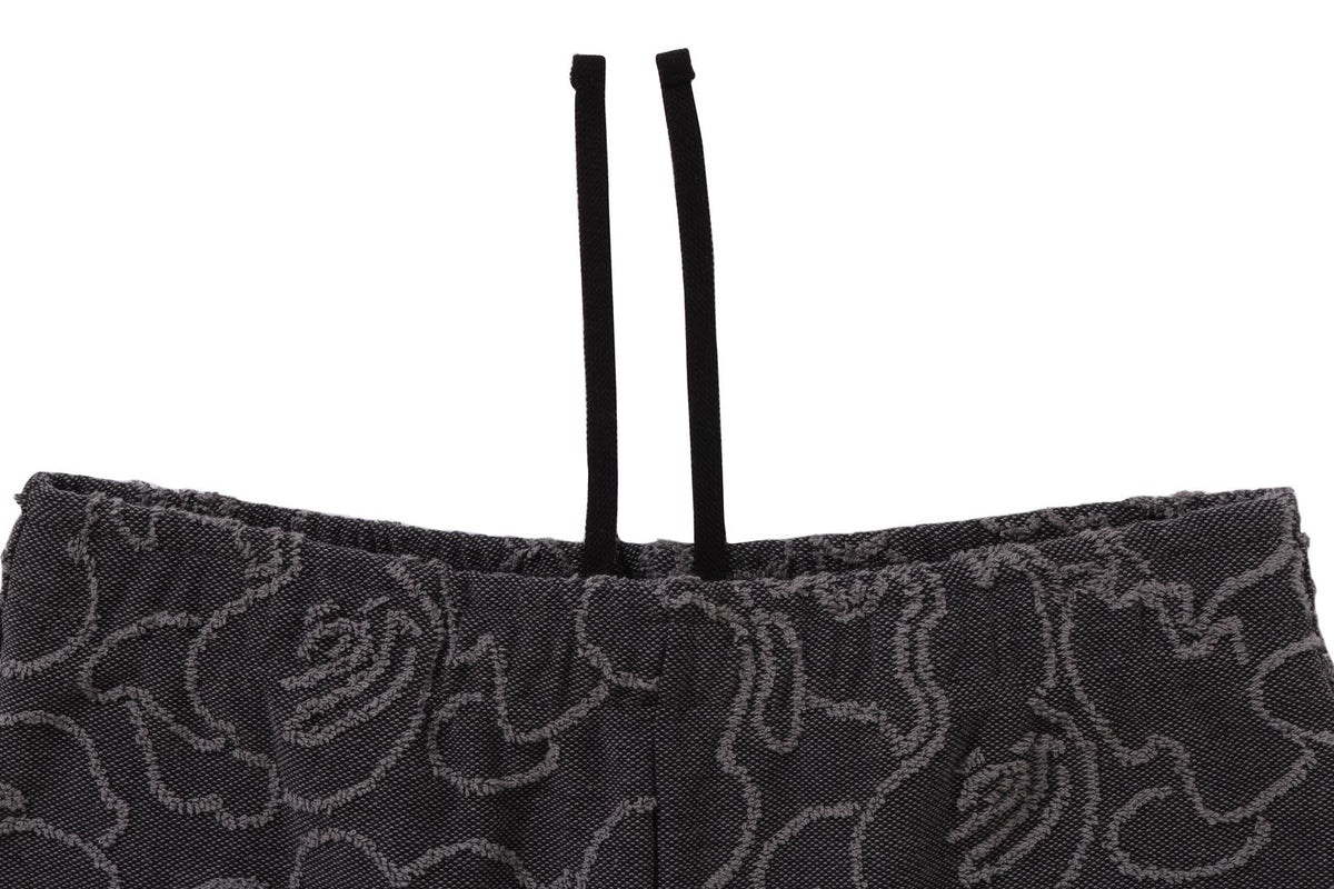 NEON CAMO JACQUARD SWEAT SHORTS