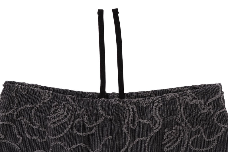 NEON CAMO JACQUARD SWEAT SHORTS