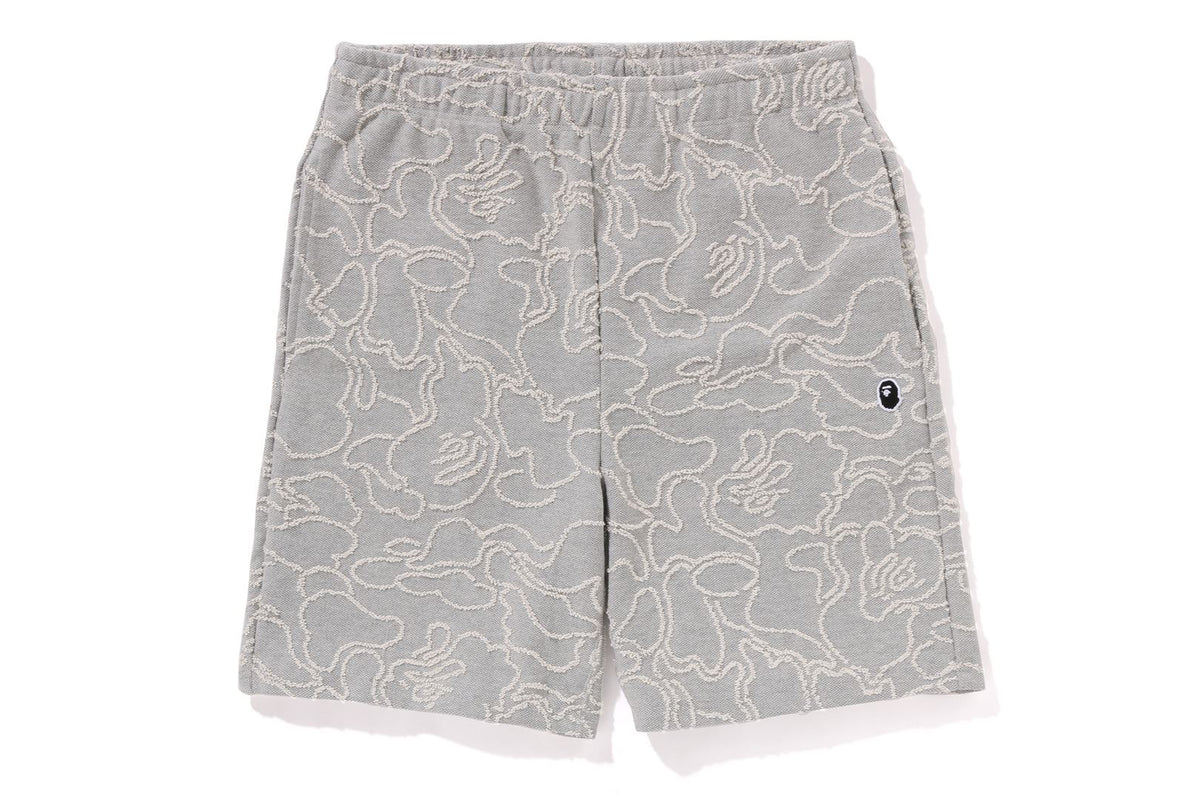 NEON CAMO JACQUARD SWEAT SHORTS
