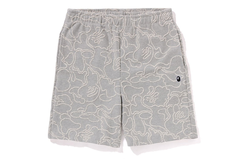 NEON CAMO JACQUARD SWEAT SHORTS