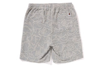 NEON CAMO JACQUARD SWEAT SHORTS
