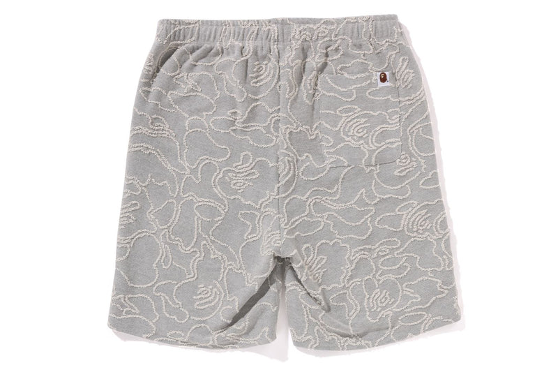 NEON CAMO JACQUARD SWEAT SHORTS
