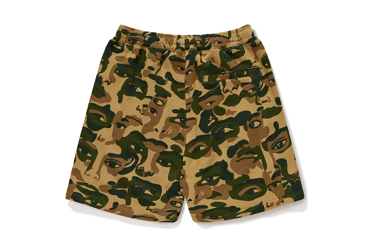 BAPE X KIDSUPER CAMO SWEAT SHORTS