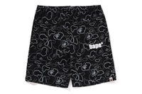 NEON CAMO REGULAR FIT SWEAT SHORTS