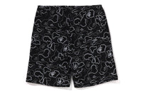 NEON CAMO REGULAR FIT SWEAT SHORTS