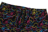 NEON CAMO REGULAR FIT SWEAT SHORTS