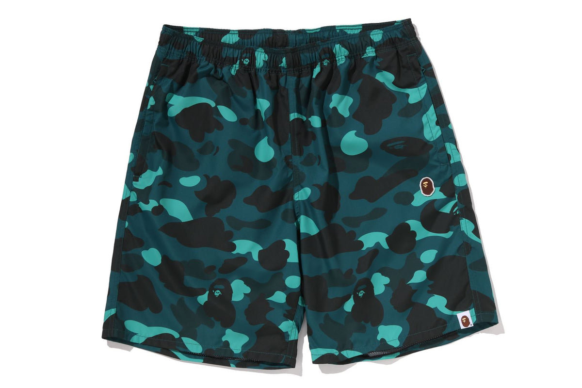 COLOR CAMO APE HEAD ONE POINT BEACH SHORTS