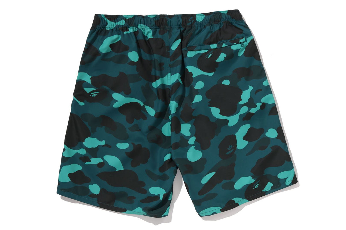 COLOR CAMO APE HEAD ONE POINT BEACH SHORTS