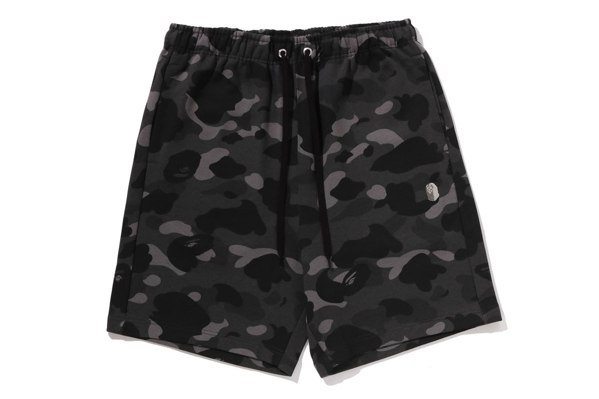 COLOR CAMO METAL APE HEAD RELAXED FIT SWEAT SHORTS