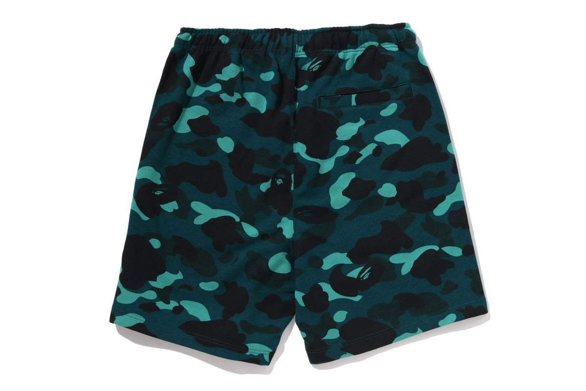 COLOR CAMO METAL APE HEAD RELAXED FIT SWEAT SHORTS