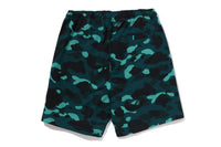 COLOR CAMO METAL APE HEAD RELAXED FIT SWEAT SHORTS