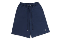 ONE POINT KNEE LENGTH RELAXED FIT SWEAT SHORTS