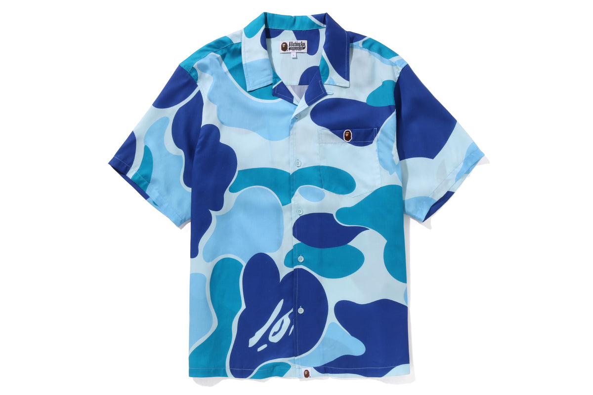 BAPE ABC CAMO OPEN COLLAR SHIRT