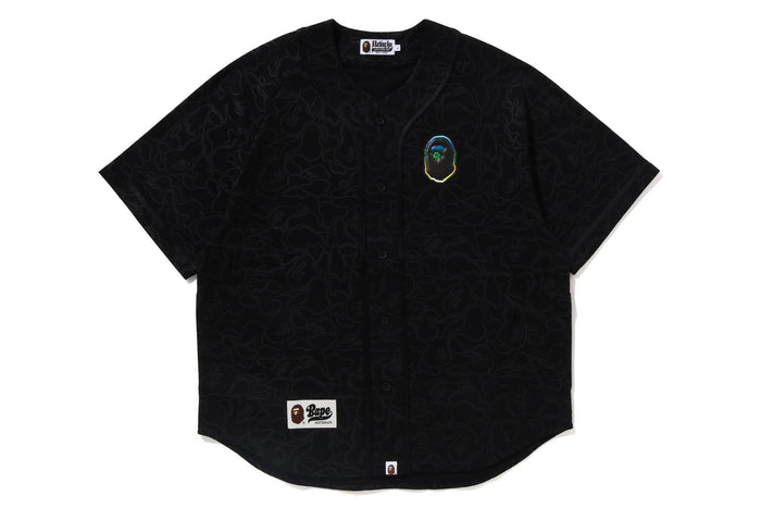 LINE CAMO S/S BASEBALL SHIRT