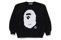 BAPE X JOSHUA VIDES APE HEAD CREWNECK RELAXED FIT
