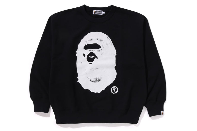 BAPE X JOSHUA VIDES APE HEAD CREWNECK RELAXED FIT