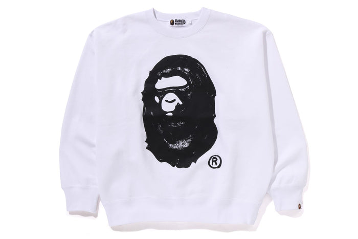 BAPE X JOSHUA VIDES APE HEAD CREWNECK RELAXED FIT