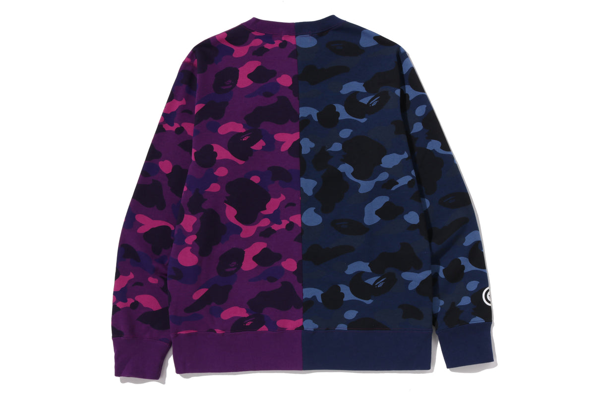 COLOR CAMO TIGER SHARK CREWNECK SWEATSHIRT