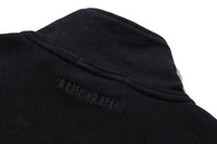 GARMENT DYE ONE POINT HALF ZIP RELAXED FIT CREWNECK SWEATSHIRT