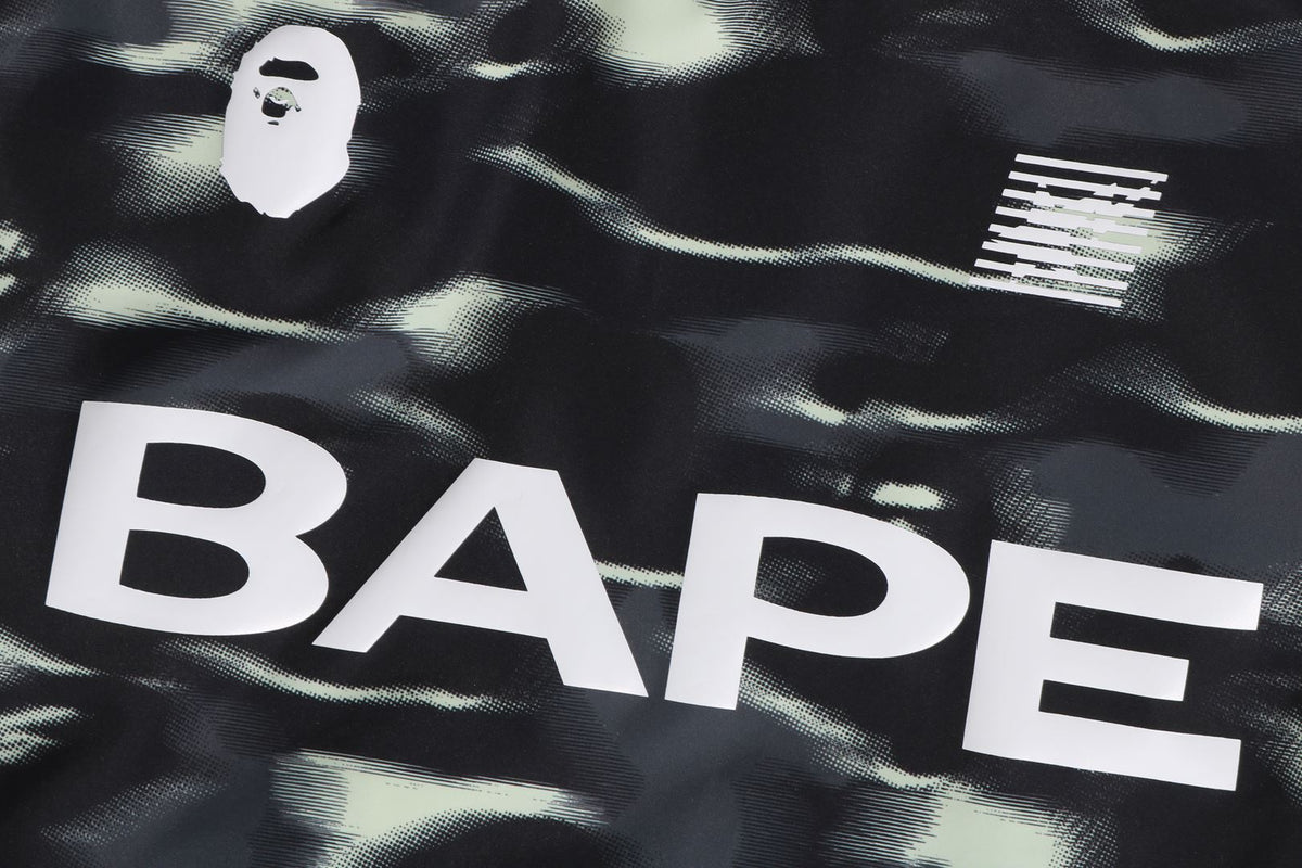 SCREEN CAMO FOOTBALL LOGO RELAXED FIT CREWNECK SWEATSHIRT