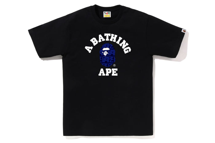 BAPE LOGO MONOGRAM COLLEGE TEE