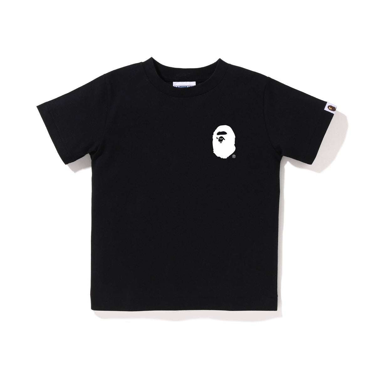 A BATHING APE LETTERED TEE KIDS