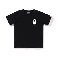 A BATHING APE LETTERED TEE KIDS