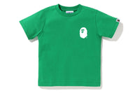 A BATHING APE LETTERED TEE KIDS