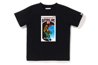 BAPE KIDS BATHING APE RUBBER PRINT LOGO T-SHIRT