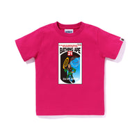 BAPE KIDS BATHING APE RUBBER PRINT LOGO T-SHIRT