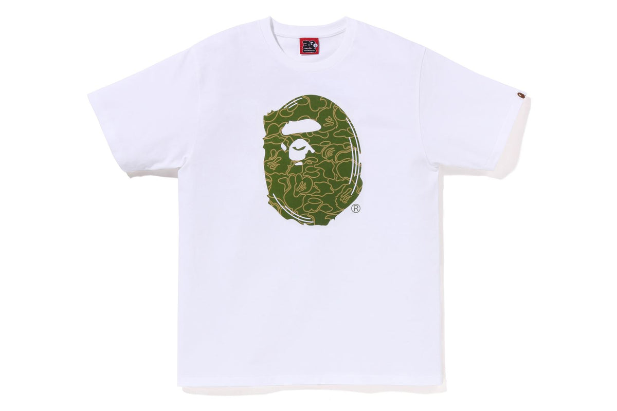 BAPE MENS COTTON APE HEAD PRINT 30TH ANNIVERSARY T-SHIRT