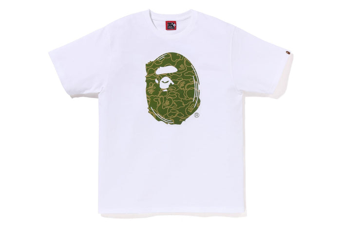 BAPE MENS COTTON APE HEAD PRINT 30TH ANNIVERSARY T-SHIRT
